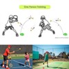 4 x Tennis Trainer Balls with Elastic Band Rebound, Single
