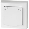 Flush-Mounted Socket IP44, All-in-One, Series C1 Matte White