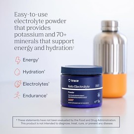 Trace Minerals Keto electrolitos cetogénicos en polvo, Naranja, 369 g (13 oz)