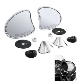 TCMT 10mm Inner Fairing Mount Rear Mirror Fit For Harley Touring Street Glide Ultra Limited Tri Glide 2014-2023 Electra Glide 2014-2022 CVO Limited 2014-2020