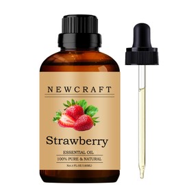 Strawberry Essential Oils 120ML 100% Pure and Natural Strawberry Essential Oil with Dropper for Aromatherapy Diffuser - 4 Fl Oz/Strawberry