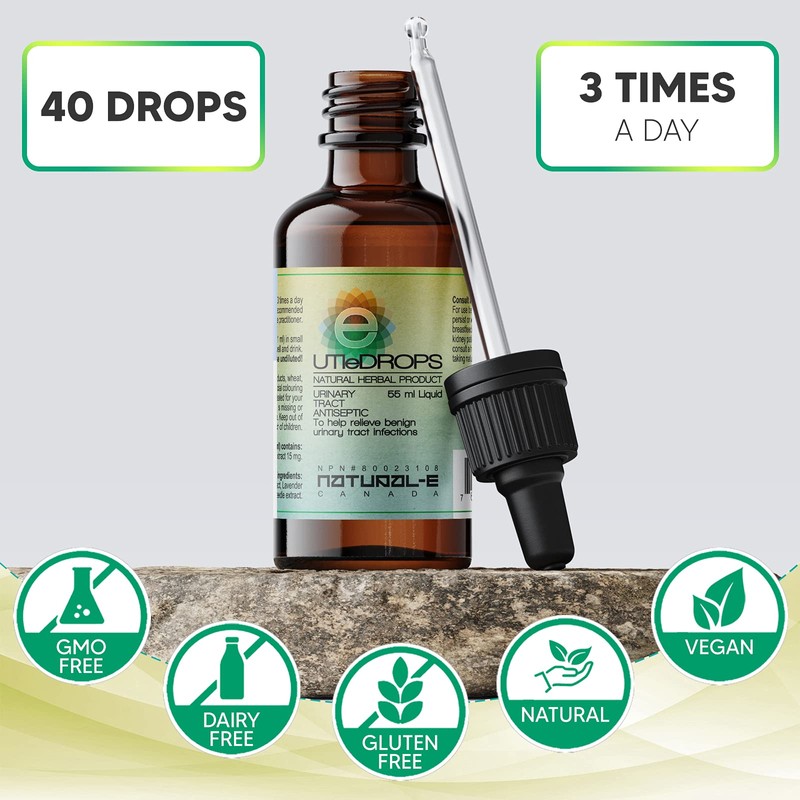 UTI E-Drops All Natural Treatment for Urinary Tract Infection. Quickly
