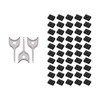 50PCS USB-A Port Blockers with 3 Keys-Removable Type-A Data Protection