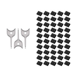 50PCS USB-A Port Blockers with 3 Keys-Removable Type-A Data Protection - Dust & Moisture Resistant Shield for Laptops, PCs, Gaming Devices & Tamper Protection (Black)