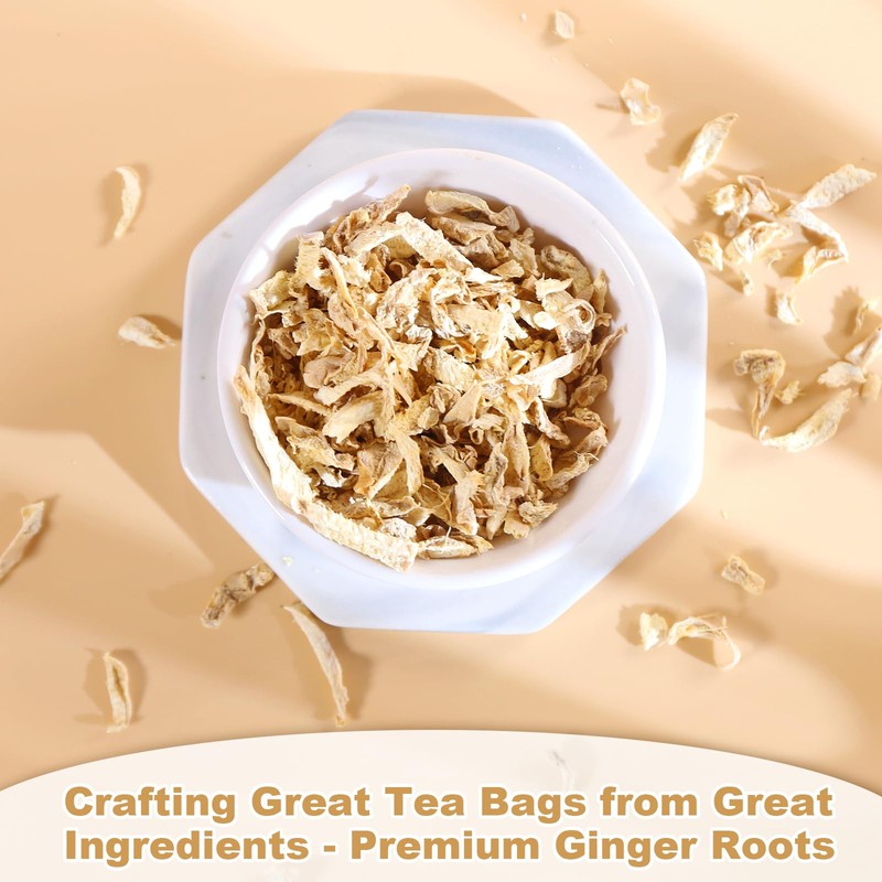 FullChea - Ginger Tea Bags, 2g*50 Teabags - Premium Ginger