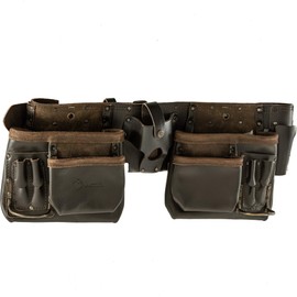 CHEETAH Oil Tanned Leather Professional Carpenter Technician Electrician Handyman Construction Tool Kit Belt Bag Pouch Apron