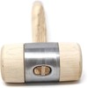 Stubai 278515 Wooden Hammer with Metal Ring Jacket, Silver/Beige, 50