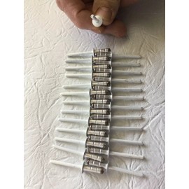 Coleman Fleetwood Pop Up Camper - 5/8” White Small Head -3/8 Rivets lot of 25