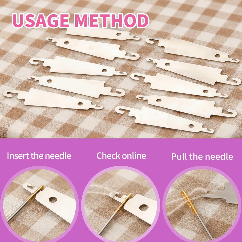 Alinw 36 Pcs Needle Threaders Threader, Needle Threaders Hand Sewing,