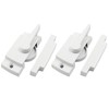 BokWin 2 Pcs Sliding Window Sash Locks and Keeper Cam
