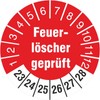 Pack of 50 fire extinguishers, tested, 30 mm, round, test