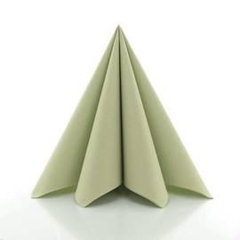 Mank GmbH Airlaid Napkins 40 x 40 cm Neutral Perfect for Catering and Celebrations Fabric-Like and Absorbent Pack of 50 (Olive)