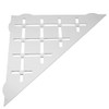 FROSCH Stainless Steel Shower Shelf, Corner - Triangle (White)