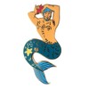 Pinsanity Blue Merman Enamel Lapel Pin
