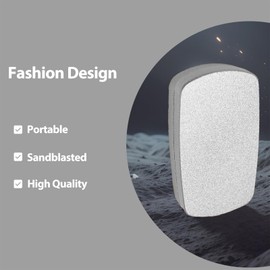 Bufccy Fidget Slider EDC Gadgets Toy Oval Metal Magnetic Haptic Fidget Toys for Adults Anxiety/ADHD/Stress Relief, Gift for Boyfriend, Husband and Father (Silver)