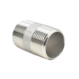 Thrifco Plumbing 9019060 1/8 X Close Stainless Steel Nipple - Packaged