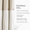 Lush Decor Linen Button Shower Curtain, 72" W x 78"