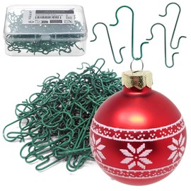 Wilhelm Sell® 150 x Double Hooks for Christmas Tree Decorations - Reusable Quick Hangers for Christmas Tree Decoration - Metal Tree Hooks for Christmas Tree Baubles - Hanger for Christmas Tree Baubles