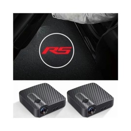2pcs Door Marker Lights Concierge Projector Laser Welcome Lights Compatible Camaro RS Equinox Malibu Traverse Blazer Cruze Trailblazer Trax Sonic Spark Accessories (RS)