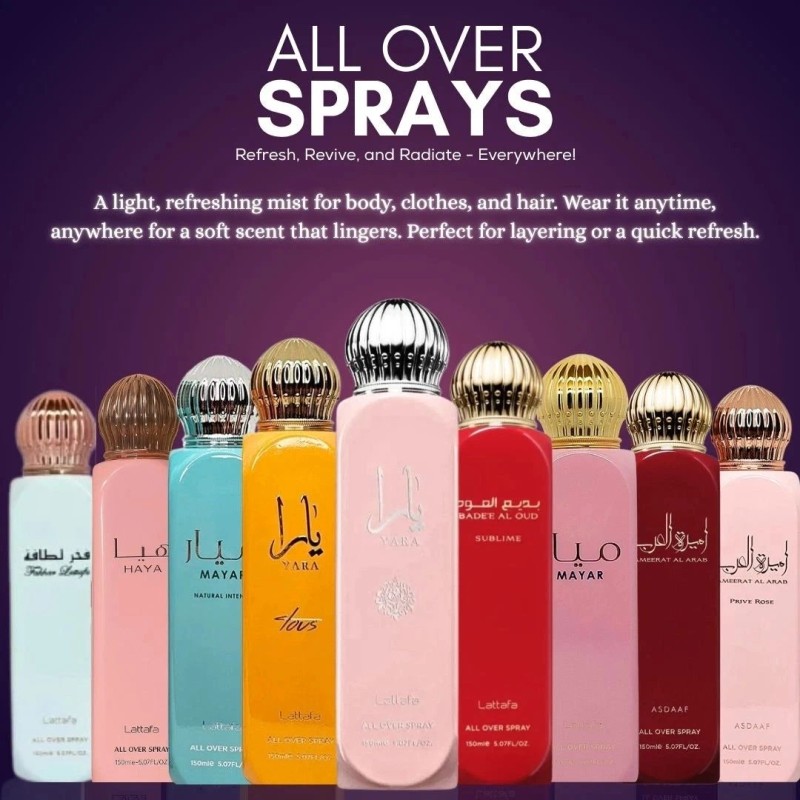 Yara Tous All Over Spray 150ml (5.07 oz) by Lattafa