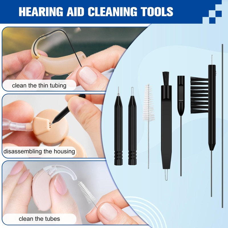 Hearing Aid Cleaning Tools, Windspeed 12 PCS Hearing Aid Cleaning