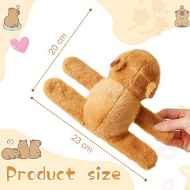Capybara Snap Bracelet, Capybara Cuddly Toy, Capybara Gift for Children, Stuffed Toy Capybara Snap Bracelet, Capybara Plush for Girls and Boys
