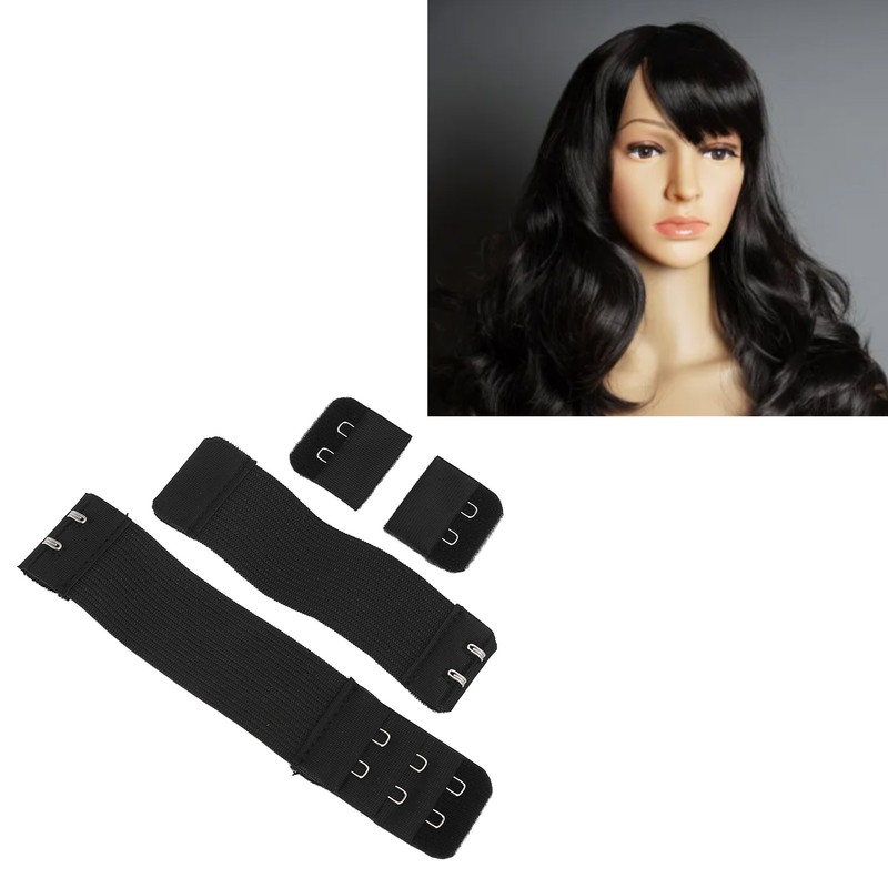 10 Set Adjustable Elastic Band with Hooks DIY Wig Straps