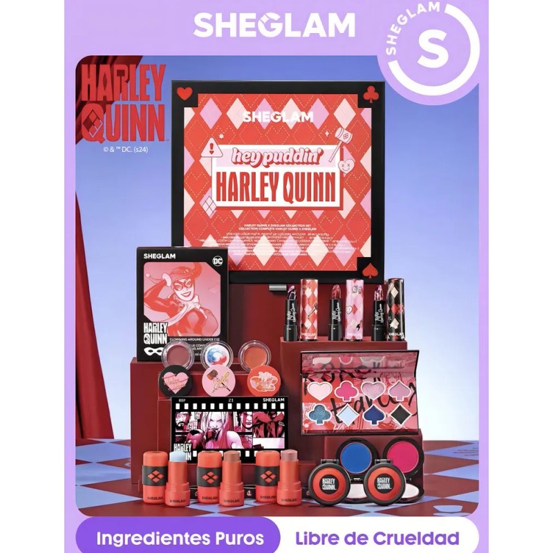 Set De Maquillaje Harley Quinn X Sheglam Juego De Colección