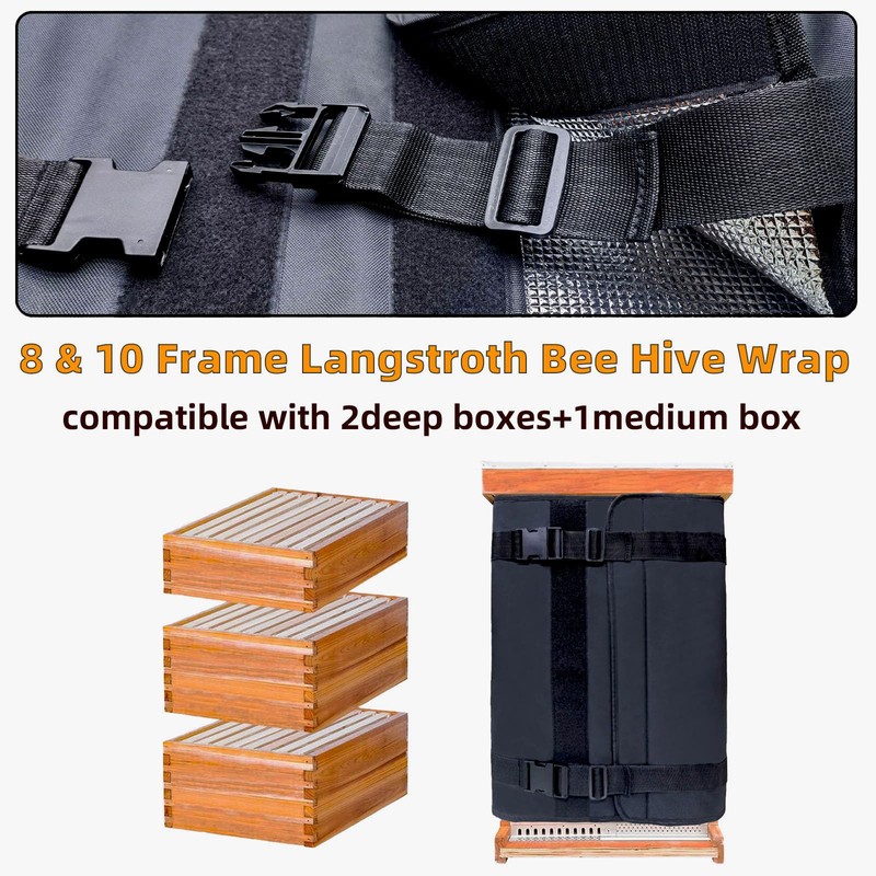 MLNSUNNY Bee Hive Wrap for Winter - Beekeeping Supplies: Dual