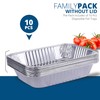 caterly Large Aluminium Disposable Foil Trays 32x26x7cm Tin Foil Trays