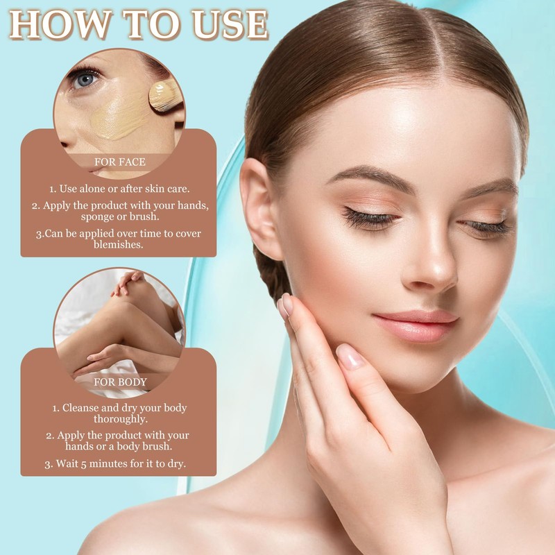 All-Over Complexion Perfector, Long-Lasting CC Cream Foundation, Hydrating Full Coverage