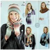 King Cole 5624 Knitting Pattern Ladies Hat Cowl Wrap Scarves