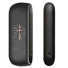 HORJIA Case for iqos Compatible with iqos iluma [Set of 2] TPU + PU Leather Case + Compatible Door Cover Compatible with IQOS Ilma, Side Cover for IQOS Ilma, Includes Charging Holes, Stylish, Ultra