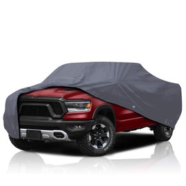 DaShield Ultimum Series Supreme Semi Custom Full-Size Truck Car Cover for Ram 1500 2018-2025 Crew Cab 4-Door Pickup 6.4 Feet Bed All Weather Protection Heavy Duty Durable Full Coverage