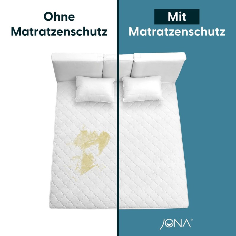 JONA SLEEP Mattress Protector (80-90 x 200 cm) Premium Moisture