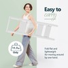 WOA WOA 4 Step Ladder, Ladders for Home, Anti-Slip Pedals,