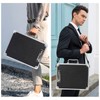 LASUK Aluminum Briefcase, Key Lock Clipboard Storage Box, Lockable Storage