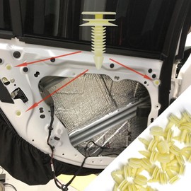 Rebvugr 30pcs Door Trim Panel Panel Retainer Clips, Automotive Body Part Fastener Replacement for 8mm Hole, Door Trim Clips for GM Chevy Buick GMC Jimmy Pontiac, OEM#10153057