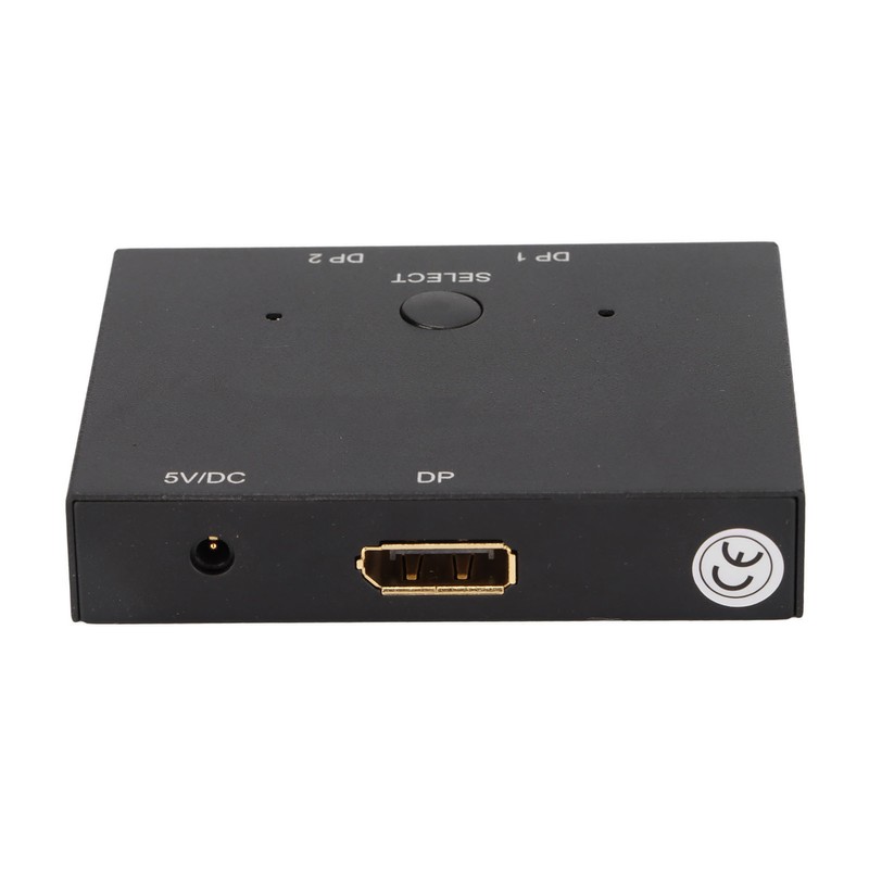 Displayport Splitter Bidirectional DP Switch Aluminium Alloy Displayport Switcher 8K