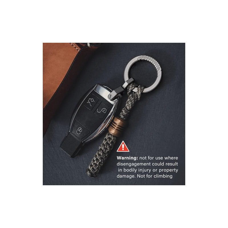 MecArmy CH10 Circle Keychain, Titanium Carabiner EDC Key Ring Clip,