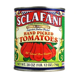 Hand Picked Whole Peeled Plum Tomatoes in 28 Ounce Cans (12 PACK)