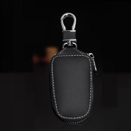 Krtopo Car Key Chain Bag Protection Leather Car KeyChain Coin Holder Auto Key Keyring Wallet for Women and Men