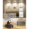 Diomart Rechargeable Mini Spotlights Indoor with Remote, 2 Pack