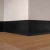 Frantie Flexible Vinyl Baseboard Trim, 4 Inch Peel and Stick