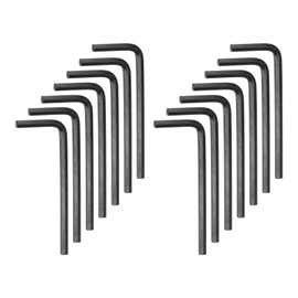 sourcing map 30pcs Hex Key Wrench 4mm Metric CR-V L Shaped Hexagon Head Repairing Tool