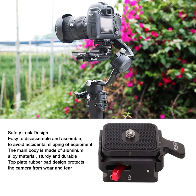 Camera Tripod Ball Head Quick Release Plate QR Plate With