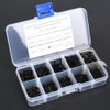 Screw Screw with Nut, 300 Pieces Black Alloy Steel 12.9