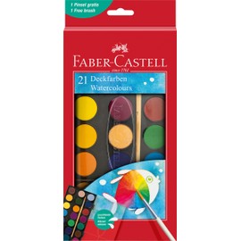 Faber-Castell Watercolour Paint Box - 21 colours