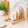 Wooden Plate Rack for Kitchen Organization – Multi-Slot Dish Drying