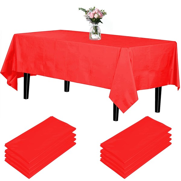 Newthinking Disposable Party Tablecloths, Rectangular, 137 x 274 cm, Pack